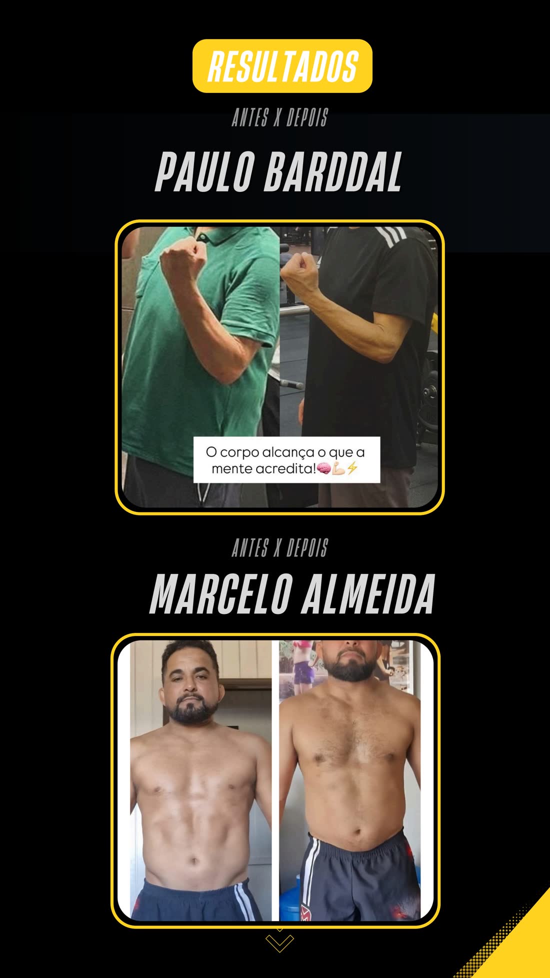 Resultado antes e depois de Paulo Barddal e Marcelo Almeida